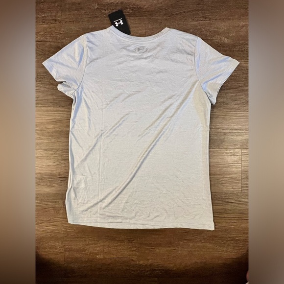 Under Armour Women's Tech Short-Sleeve T-Shirt - Gray &‎ Pink - Large H43 - Picture 3 of 7